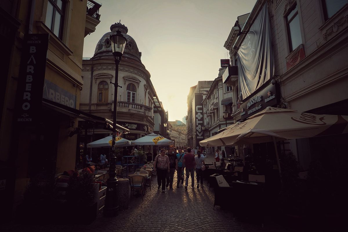 Bucharest's old town, the base for a long weekend in Romania